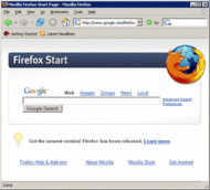 Firefox Web browser screenshot